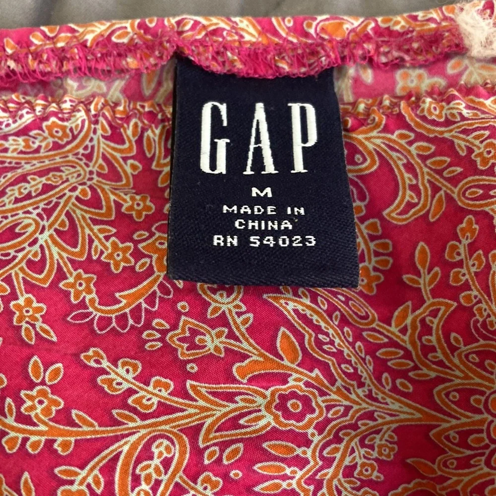 GAP Paisley Silk Skirt Size M - Picture 2 of 4